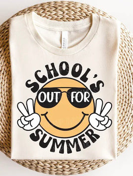 Schools out for summer smiley