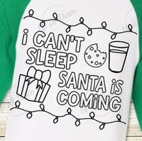 Christmas coloring shirt