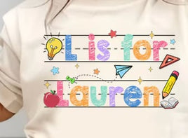 School Themed- Custom name