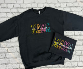 Colorful Mama embroidered