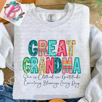 Personalized Faux Embroidery