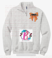 Personalized Quarter zip bow