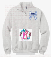 Personalized Quarter zip bow