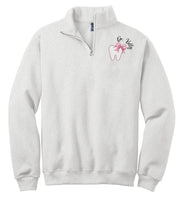 Personalized Quarter zip bow