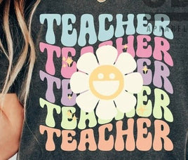 Teacher with flower