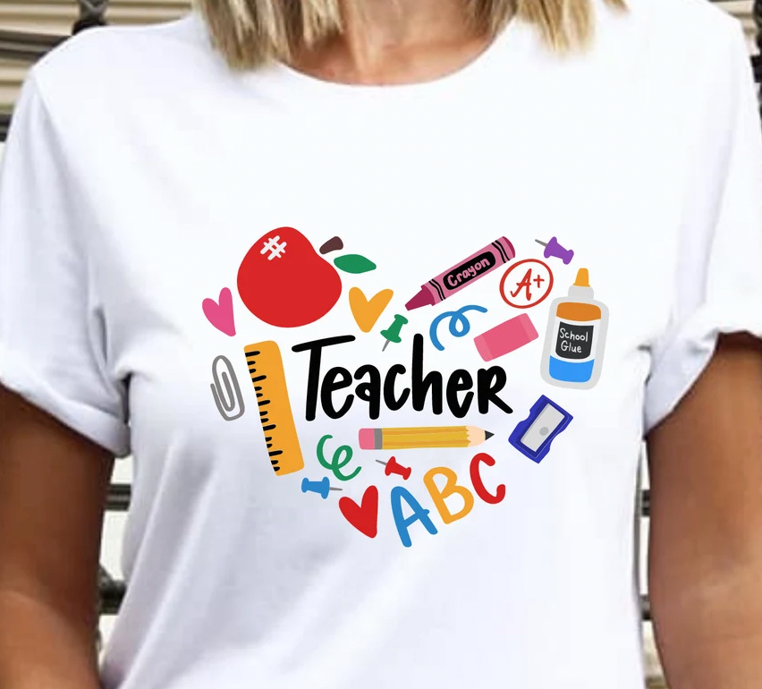 Teacher heart shirt