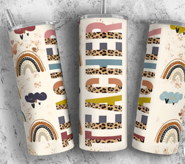 Teacher rainbow tumbler