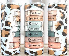 Teacher book tumbler