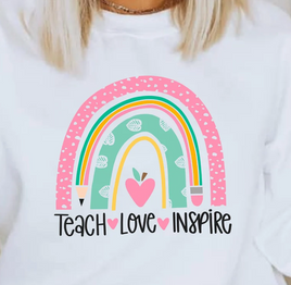 Teacher Rainbow Teach Love Inspire