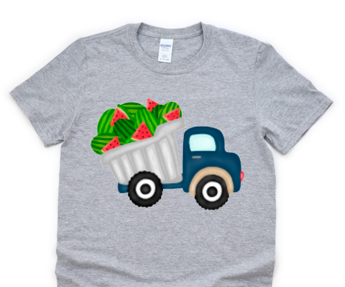 watermelon dump truck