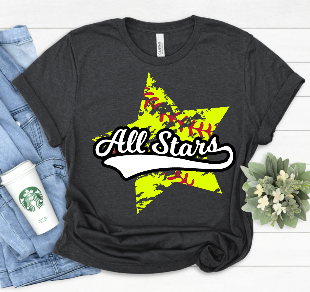 Allstars Star Baseball or Softball