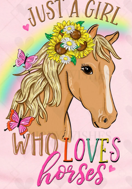 just a girl who loves horses