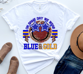 blue and gold