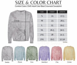 comfort colors color chart