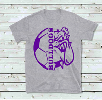 Bell Soccer Bulldog Head Youth