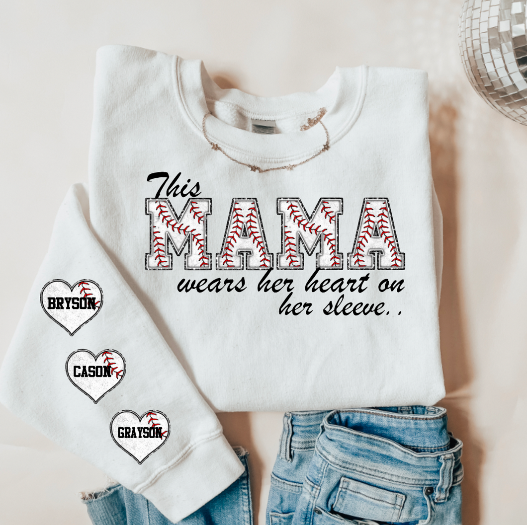 This mama sports tee personalized