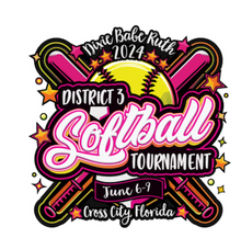 Load image into Gallery viewer, dixie softball allstar tournament shirt front/back
