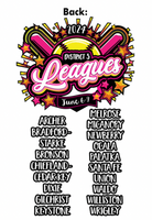 dixie softball allstar tournament shirt front/back