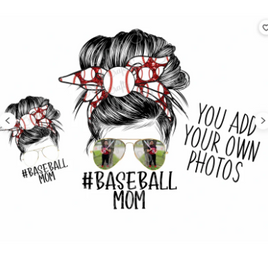 Baseball Mom photo personalized