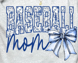 Baseball Mom blue coquette