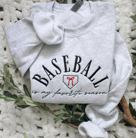 Baseball  is my favorite season Embroidery