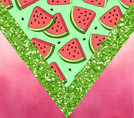 green and pink watermelon tumbler