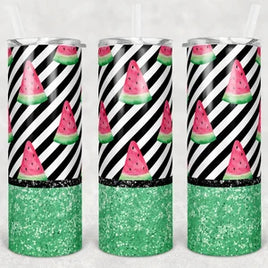 watermelon striped tumbler