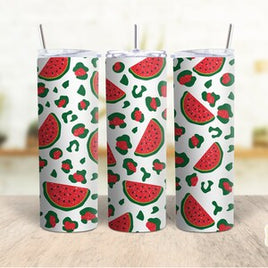 watermelon leopard tumbler