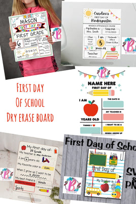 Back to school dry erase board